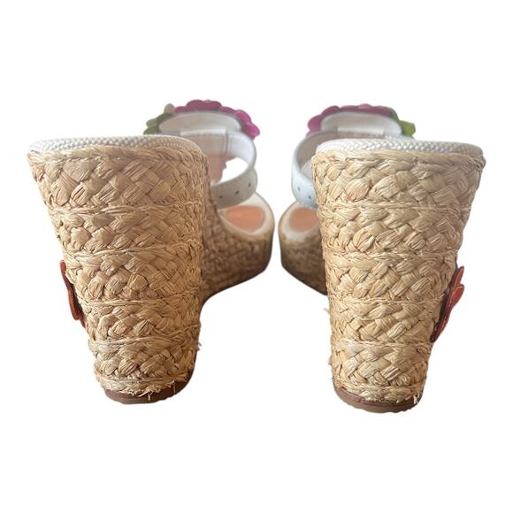 Coach Jesica Floral Espadrille Platform Sandals Size 11M - Picture 4 of 14